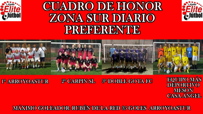 CUADRO DE HONOR ZONA SUR DIARIO PREFERENTE